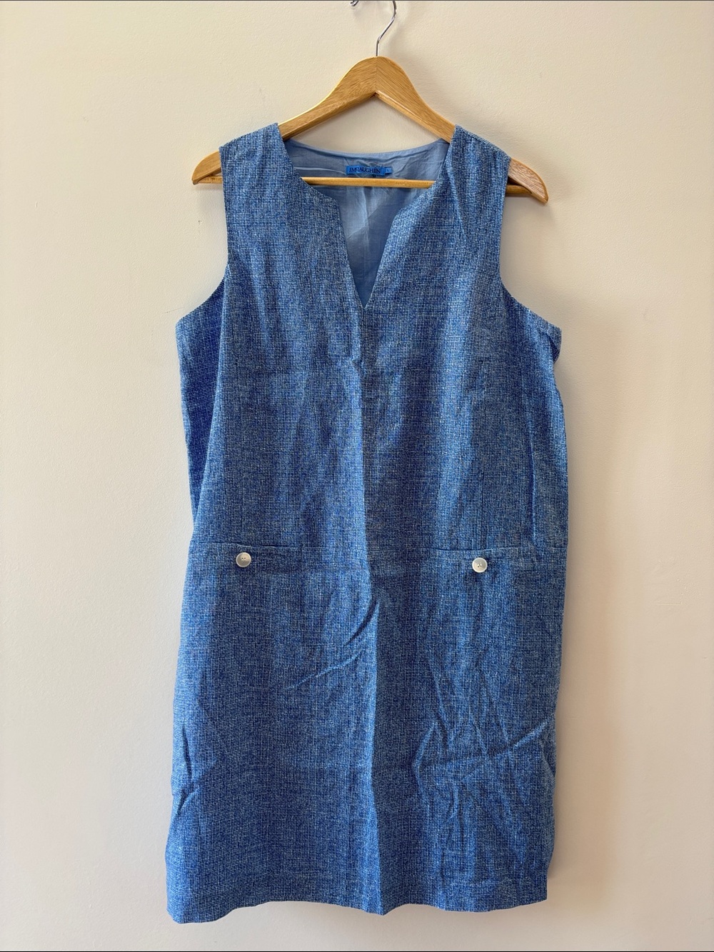 J. McLaughlin Blue Sleeveless V-Neck Maxi Dress
